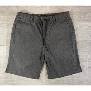 TODD SNYDER Traveler Cotton Stretch Chino Shorts sz M color plaid grey NWOT